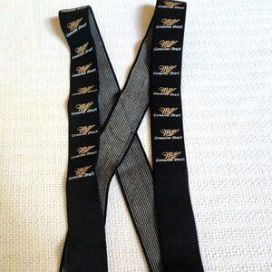 Miller Genuine Draft Graphic Logo Throughout Suspenders‎